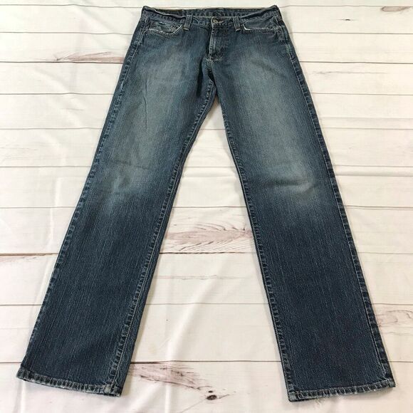 Lucky Brand Gene Montesano Men Size 31 Long Inseam Straight Leg Jeans - Picture 1 of 13